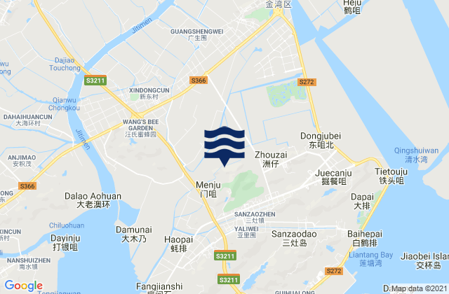 Sanzao, China tide times map
