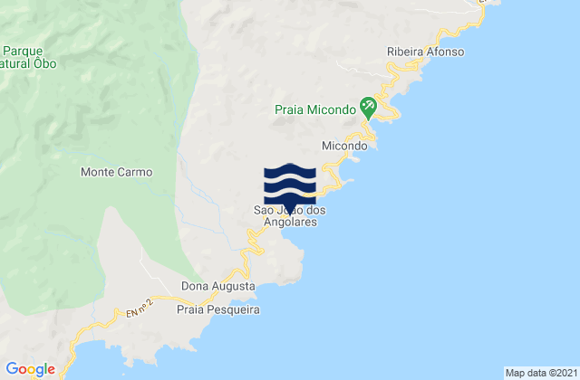 Sao Joao dos Angolares, Sao Tome and Principe tide times map
