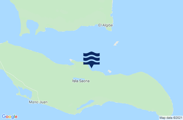 Saona Isla, Dominican Republic tide times map