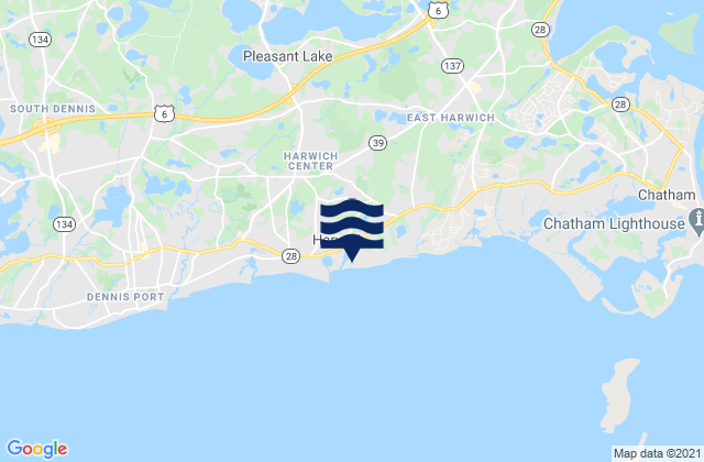 Saquatucket Harbor, United States tide chart map