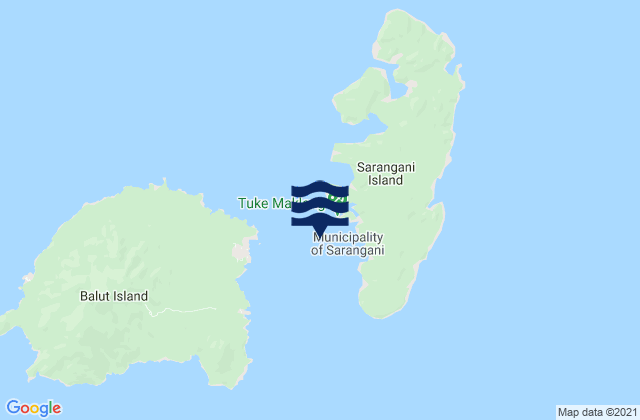 Sarangani Island, Philippines tide times map