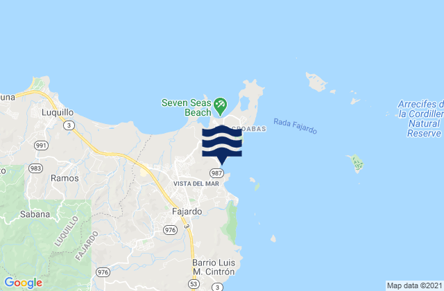Sardinera Barrio, Puerto Rico tide times map