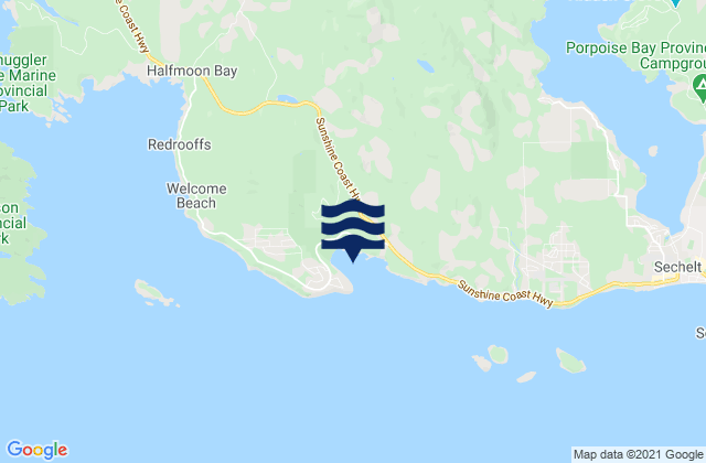 Sargeant Bay, Canada tide times map