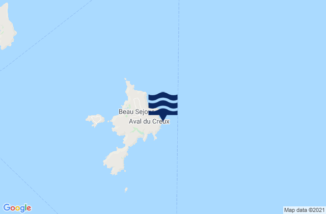 Sark Port, Guernsey tide times map