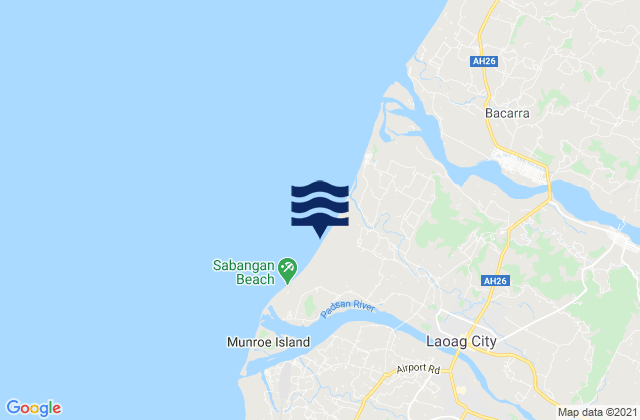 Sarrat, Philippines tide times map