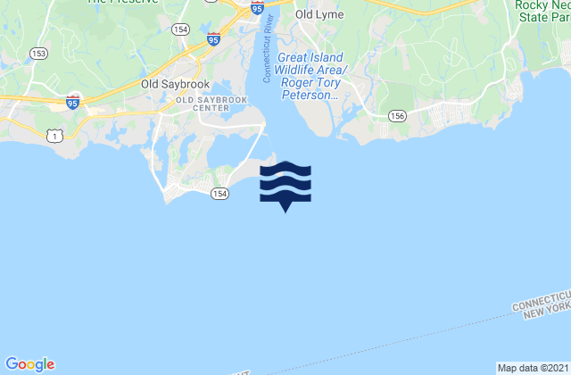 Saybrook Breakwater Light, United States tide chart map
