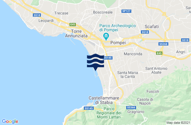 Scafati, Italy tide times map
