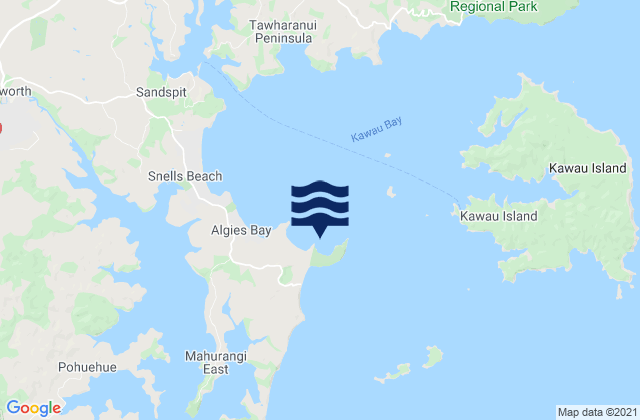 Scandretts Bay, New Zealand tide times map