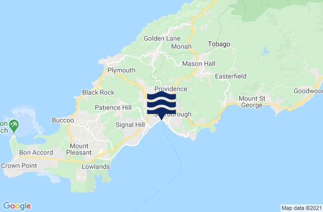 Scarborough (Trinidad and Tobago), Trinidad and Tobago tide times map