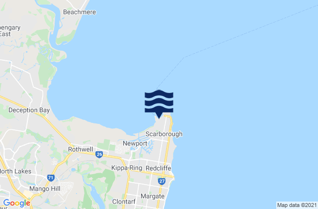 Scarborough, Australia tide times map