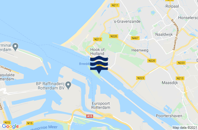 Scheurhaven, Netherlands tide times map