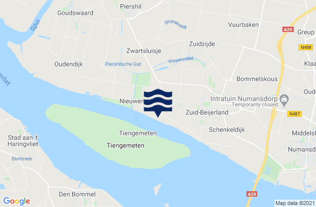 Schiedam, Netherlands tide times map
