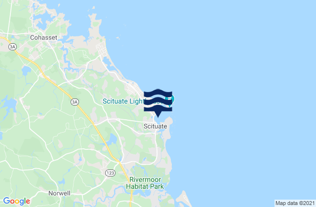 Scituate, United States tide chart map