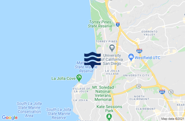 Scripps Pier/La Jolla, United States tide chart map