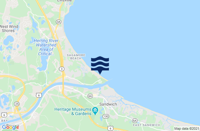 Scusset Beach Sandwich, United States tide chart map