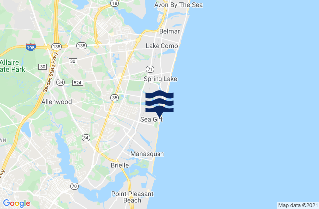 Sea Girt, United States tide chart map