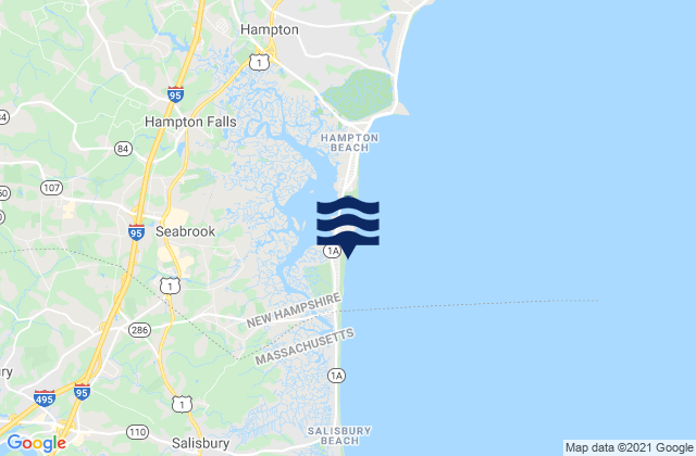 Seabrook Beach, United States tide chart map
