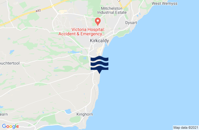 Seafield Beach, United Kingdom tide times map