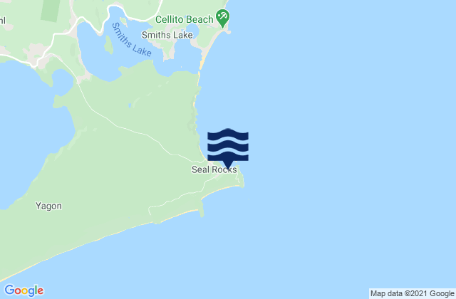 Seal Rocks, Australia tide times map