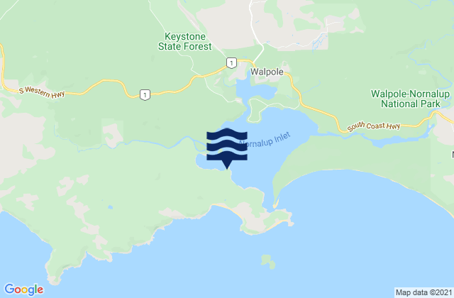 Sealers Cove, Australia tide times map