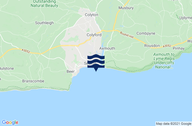 Seaton Bay, United Kingdom tide times map