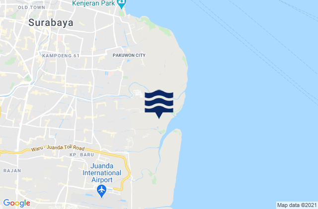 Semampir, Indonesia tide times map