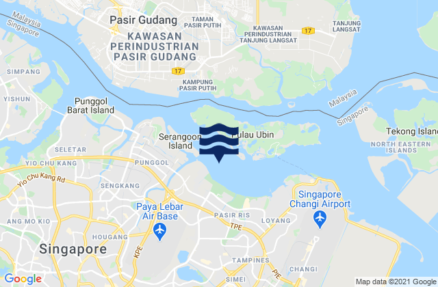 Serangoon Harbour, Singapore tide times map