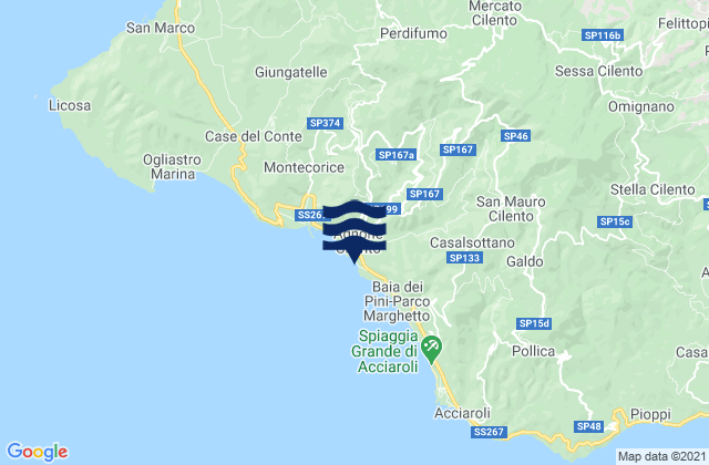 Serramezzana, Italy tide times map