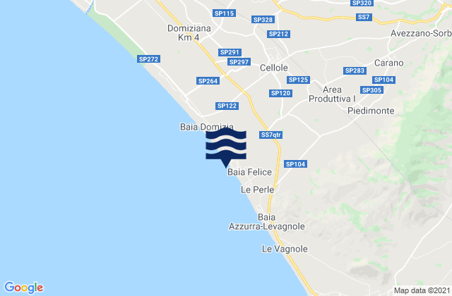 Sessa Aurunca, Italy tide times map
