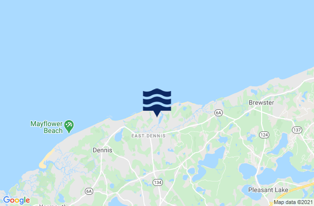 Sesuit Harbor (East Dennis), United States tide chart map