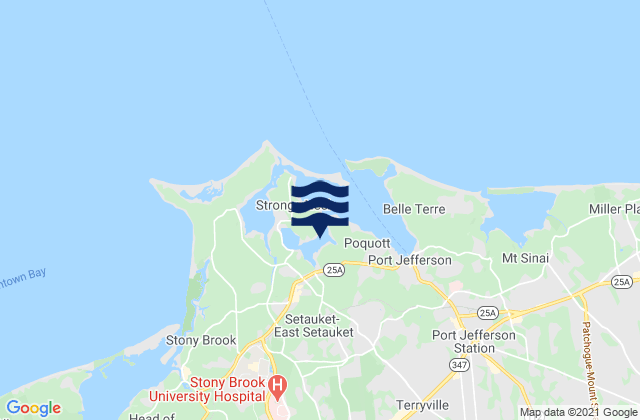 Setauket Harbor, United States tide chart map