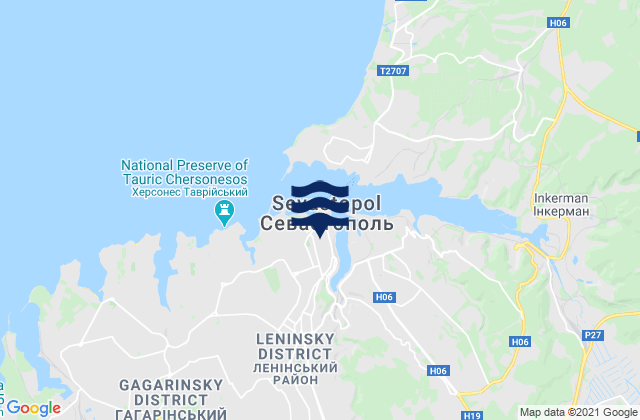 Sevastopol, Ukraine tide times map
