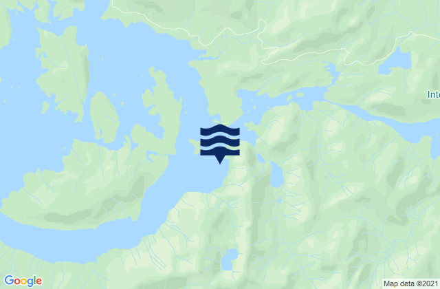 Shakan Strait (Kosciusko Island), United States tide chart map