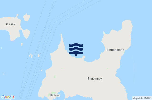 Shapinsay, United Kingdom tide times map