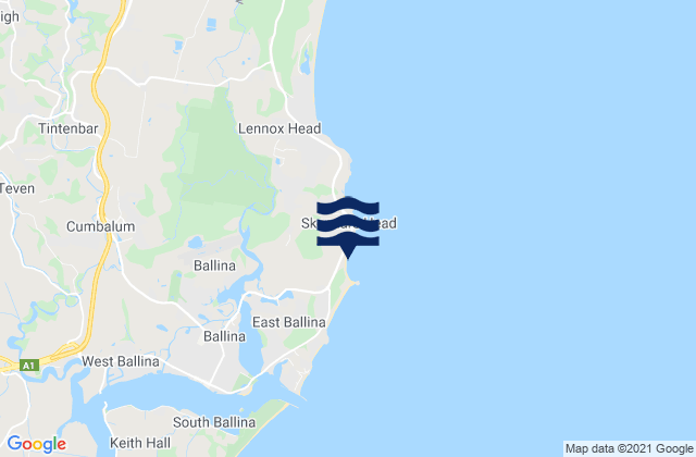 Sharpes Beach, Australia tide times map