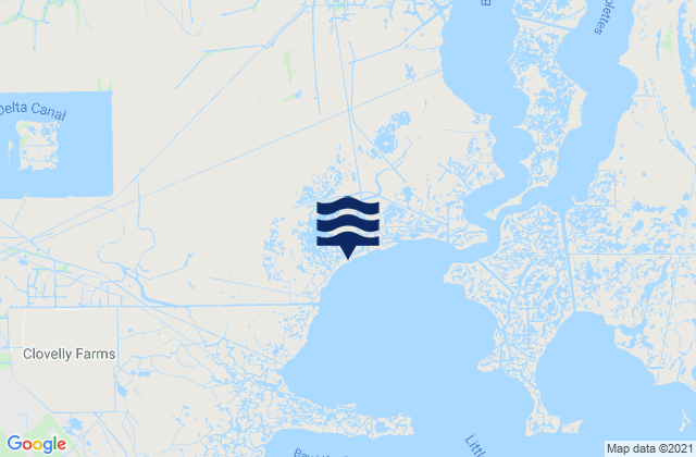 Shell Beach, United States tide chart map