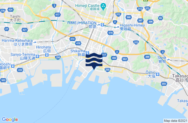 Shikama Ko, Japan tide times map