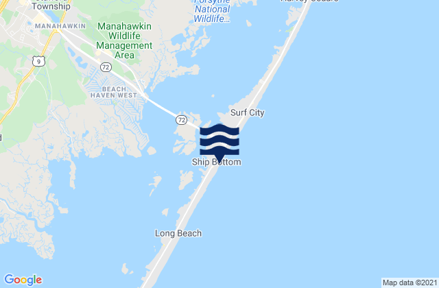 Ship Bottom, United States tide chart map