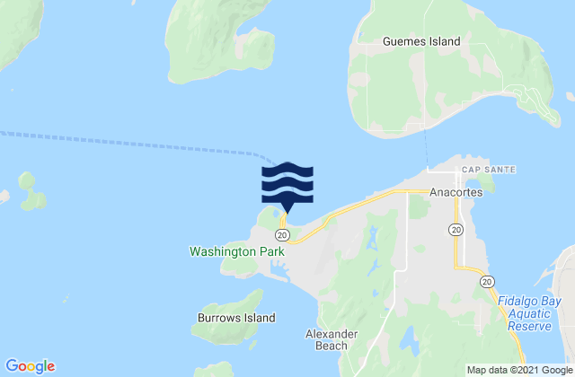 Ship Harbor (Fidalgo Island), United States tide chart map