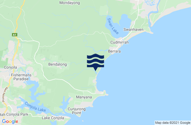 Shoalhaven Shire, Australia tide times map