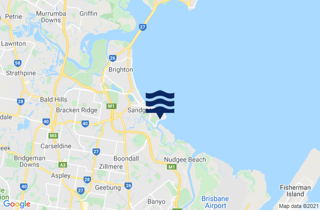 Shorncliffe, Australia tide times map