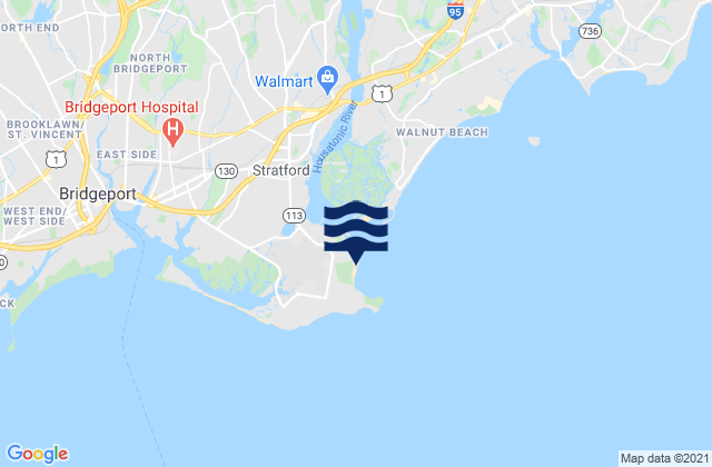 Short Beach Stratford, United States tide chart map
