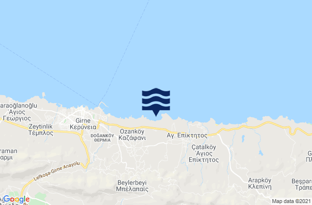 Sichari, Cyprus tide times map