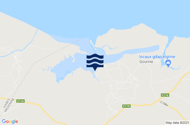 Sidi Makhlouf, Tunisia tide times map