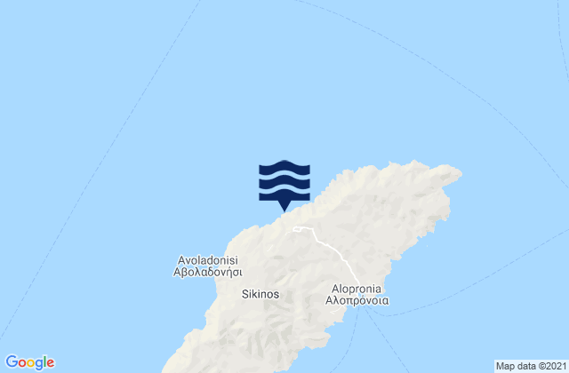 Sikinos, Greece tide times map