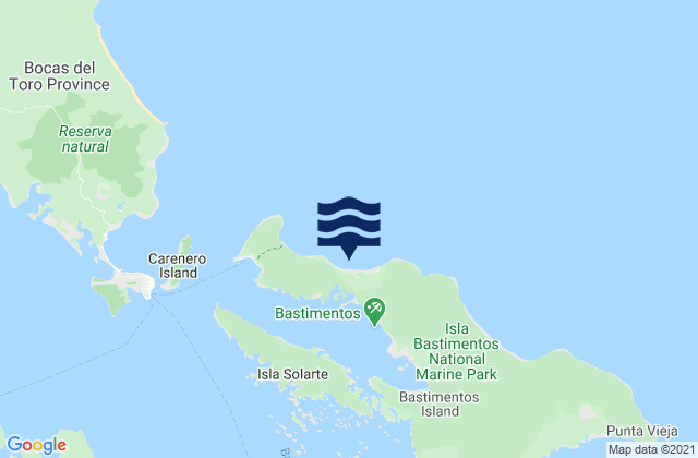 Silverbacks, Panama tide times map
