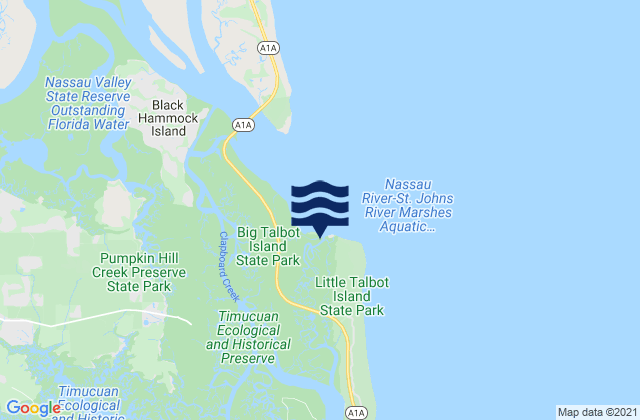 Simpson Creek, United States tide chart map