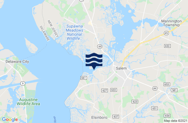 Sinnickson Landing, United States tide chart map
