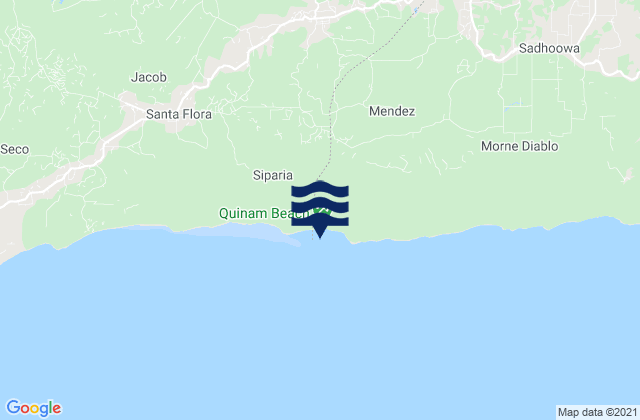 Siparia, Trinidad and Tobago tide times map