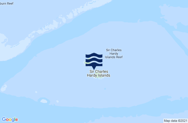 Sir Charles Hardy Islands, Australia tide times map